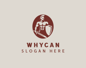 Spartan Warrior Shield Logo