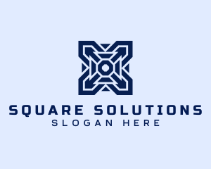 Square Arrow Business logo design