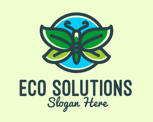 Ecology - Butterfly Leaf Ecology logo design