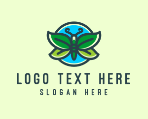 Eco Friendly - Butterfly Leaf Ecology logo design