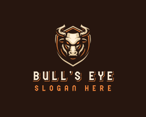 Bull Horn Crest logo design