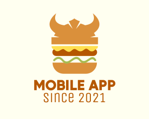 Snack - Viking Burger Sandwich logo design