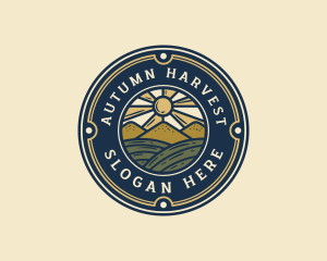 Farm Harvest Field logo design