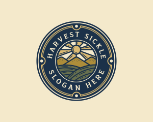 Farm Harvest Field logo design