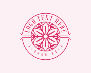 Mandala Lotus Flower Logo