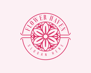 Mandala Lotus Flower logo design