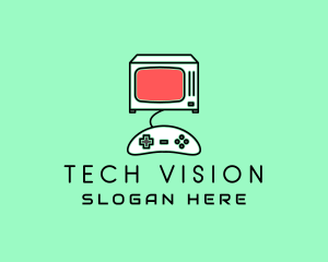 Tv - Television Video Game logo design
