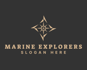 Marine Locator Compass logo design