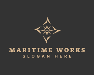 Marine Locator Compass logo design