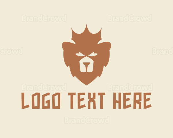 Crown Bear Cartoon Logo | BrandCrowd Logo Maker