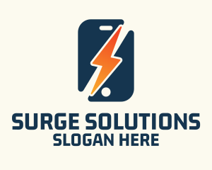 Surge - Mobile Phone Charge logo design