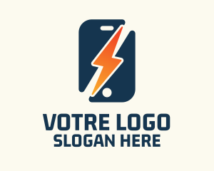Smartphone - Mobile Phone Charge logo design
