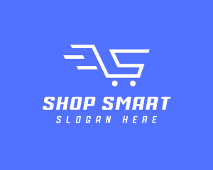 Shopping Cart Letter S logo design