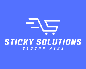 Shopping Cart Letter S logo design