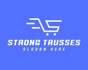 Shopping Cart Letter S logo design