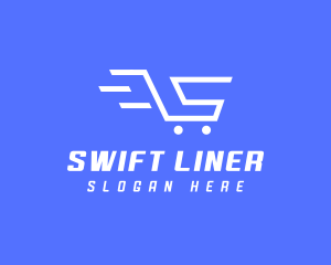 Shopping Cart Letter S logo design