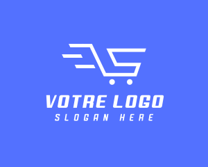 Buyer - Shopping Cart Letter S logo design
