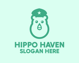 Hippo - Cute Rhino Police logo design