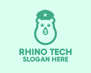 Rhino - Cute Rhino Police logo design