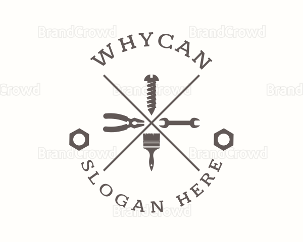 Repairman Hardware Tool Logo