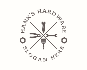 Repairman Hardware Tool logo design