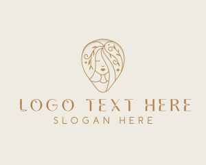 Leaf - Hair Salon Woman Beauty logo design