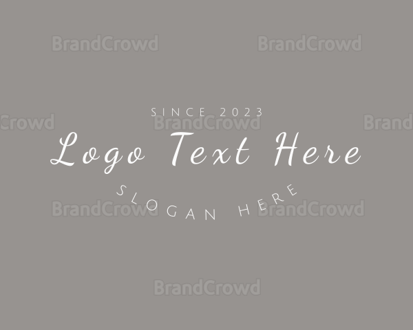 Cursive Elegant Brand Logo