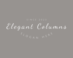 Cursive Elegant Brand logo design