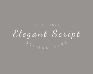 Cursive Elegant Brand logo design