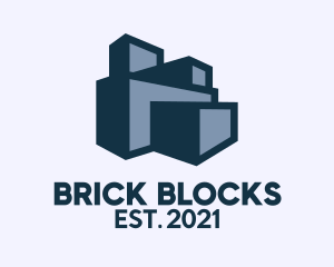 Blocks - Blue Blocks Storage logo design