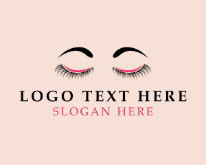 Eyeliner - Beauty Eyelashes Cosmetics logo design