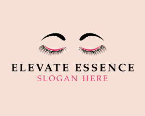 Makeup Blogger - Beauty Eyelashes Cosmetics logo design