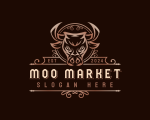 Cattle Bull Cow logo design