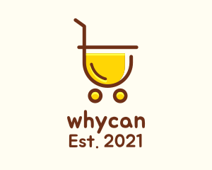 Shopping - Juice Grocery Cart logo design