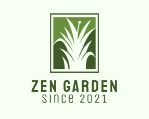 Green Grass Lawn Service  logo design