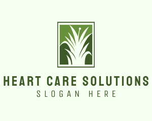 Green Grass Lawn Service  logo design