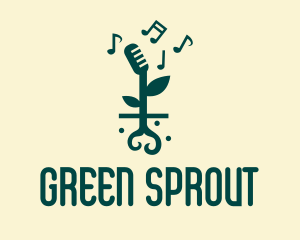 Music Garden Sprout logo design