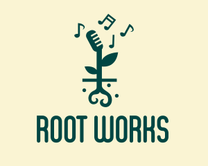 Root - Music Garden Sprout logo design