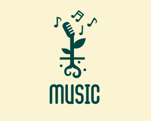 Music Garden Sprout logo design