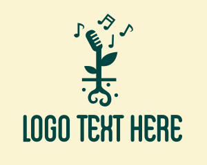 Audio - Music Garden Sprout logo design