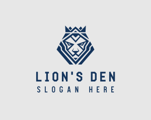 Abstract Lion King logo design