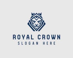 Lion Crown Royal logo design