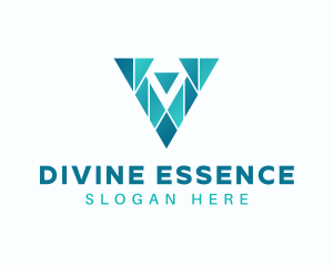 Entrepreneur - Business Mosaic Letter V logo design