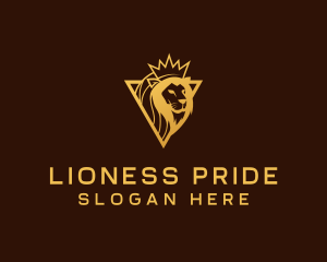 Crown Lion Royalty logo design