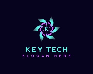 Digital Technology AI logo design