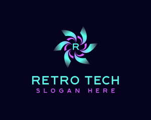 Digital Technology AI logo design