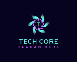 Digital Technology AI logo design