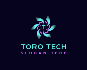 Digital Technology AI logo design