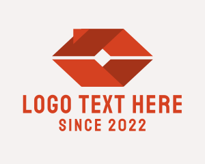 Red - House Property Roof logo design