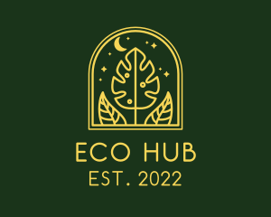 Ecosystem - Night Nature Garden Landscaping logo design